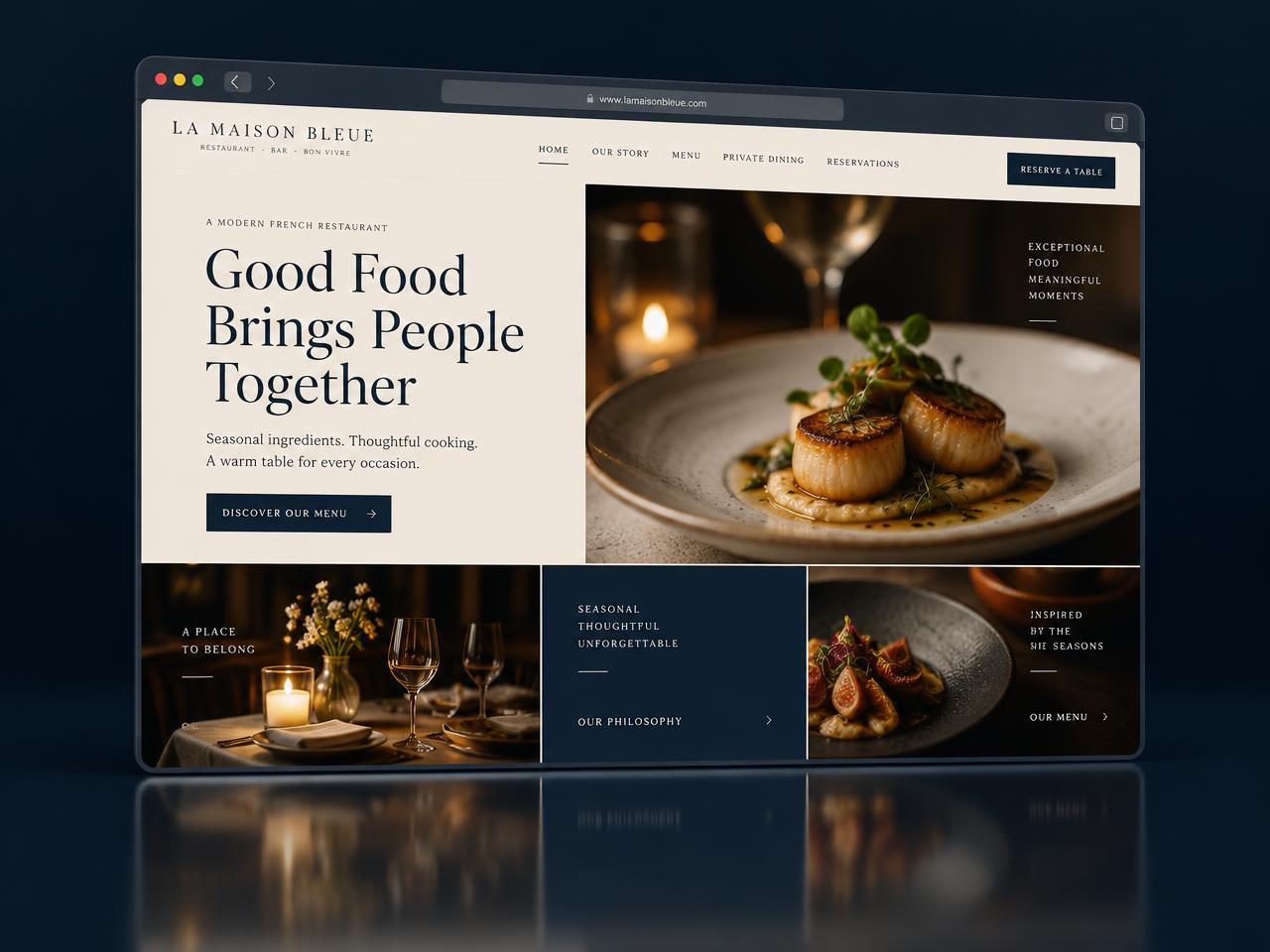 Voorbeeld van een door STED Agency gebouwde website